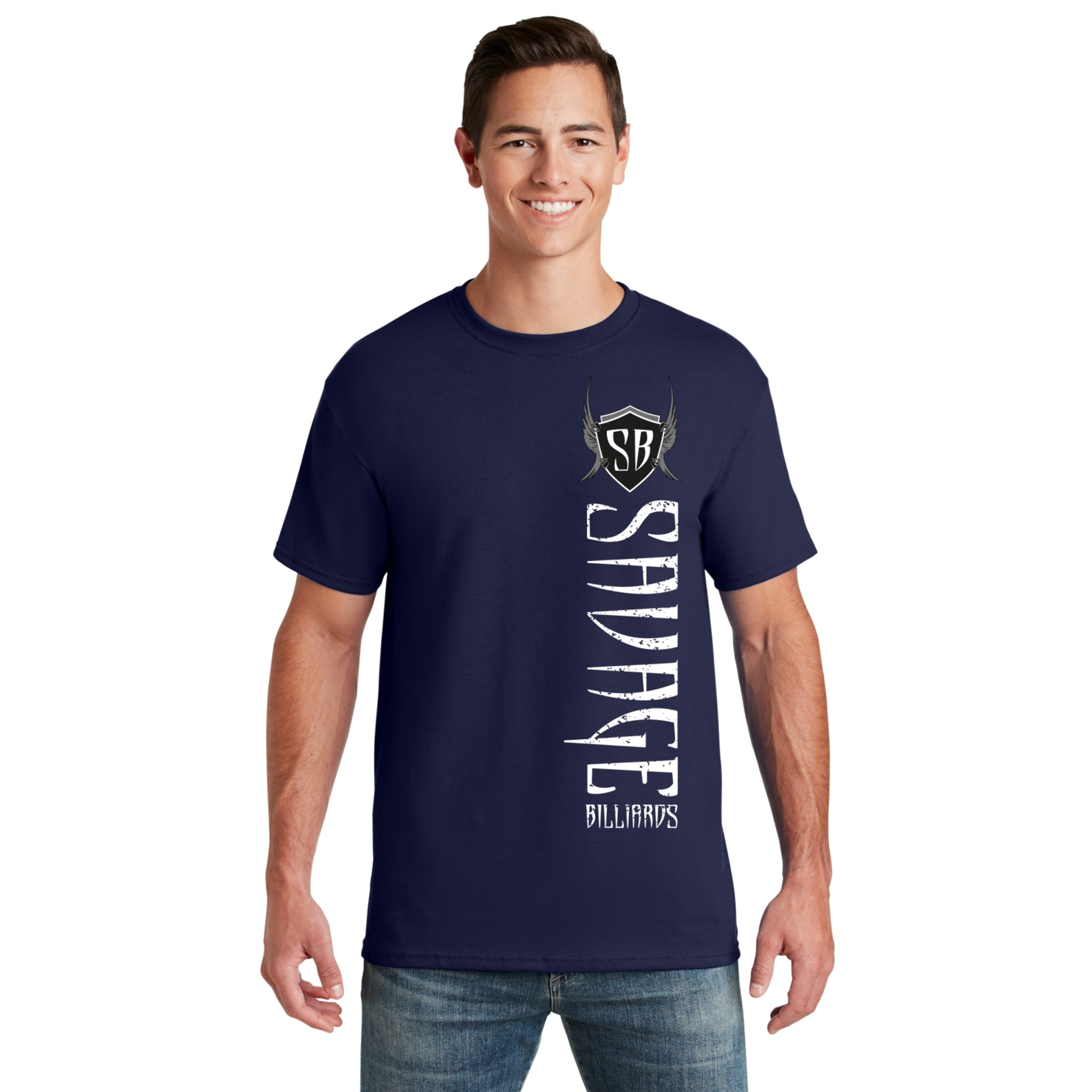 T Shirt Navy - Savage Billiard Apparel